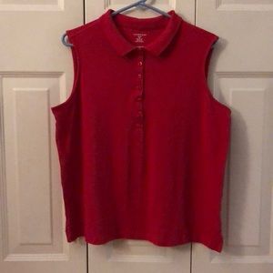 Lands End sleeveless polo